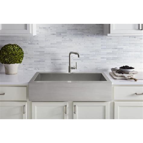 stainless steel apron sink walnut cabinets|35.75x24.31 apron.